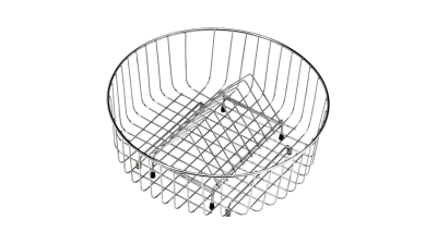 Корзина для сушки круглая Ø370x145