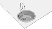 Кухонная мойка BASICO D450 1B MATT